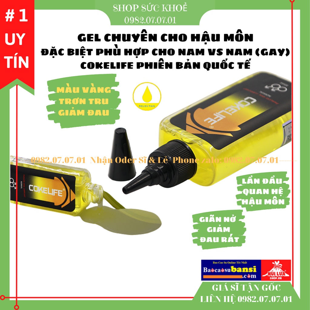 Gel Bôi Trơn Hậu Môn Cokelife Superman Anal 85ml Chuyên Cho Gay, LGBT, Phiên Bản Quốc Tế Trơn Mượt, Tăng Cảm Xúc, Sỉ