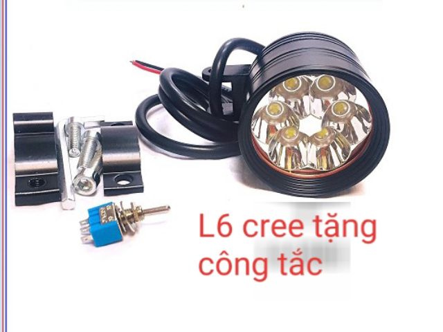 Đèn trợ sáng L4 có 6 tim led | L6 siêu sáng