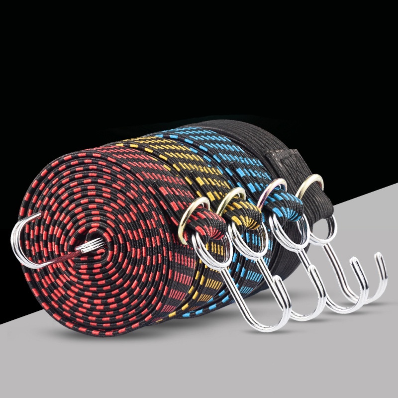 [Mới] Dây Đai Cố Định Hành Lý Trên Nóc Xe Hơi / Xe Đạp / Mô Tô Độ Co Giãn Cao Nhiều Màu Sắc