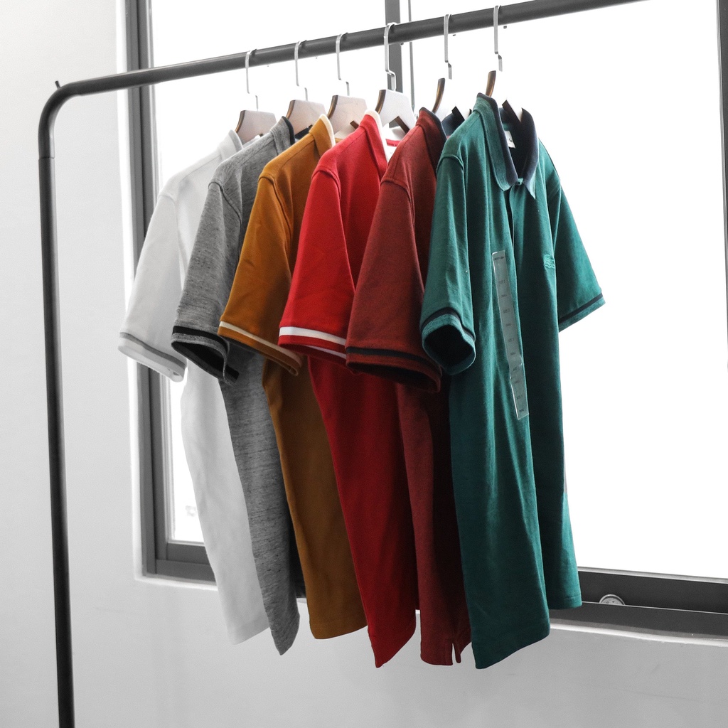 Áo Polo nam ngắn tay LCST Basic Phối Cổ trẻ trung, chất vải Cotton thoáng mát, co giãn 4 chiều ,hàng dư VNXK