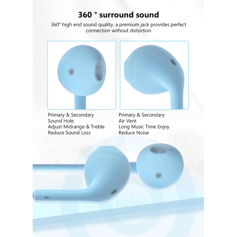 Tai nghe nhét tai có dây jack 3.5mm âm thanh siêu trầm