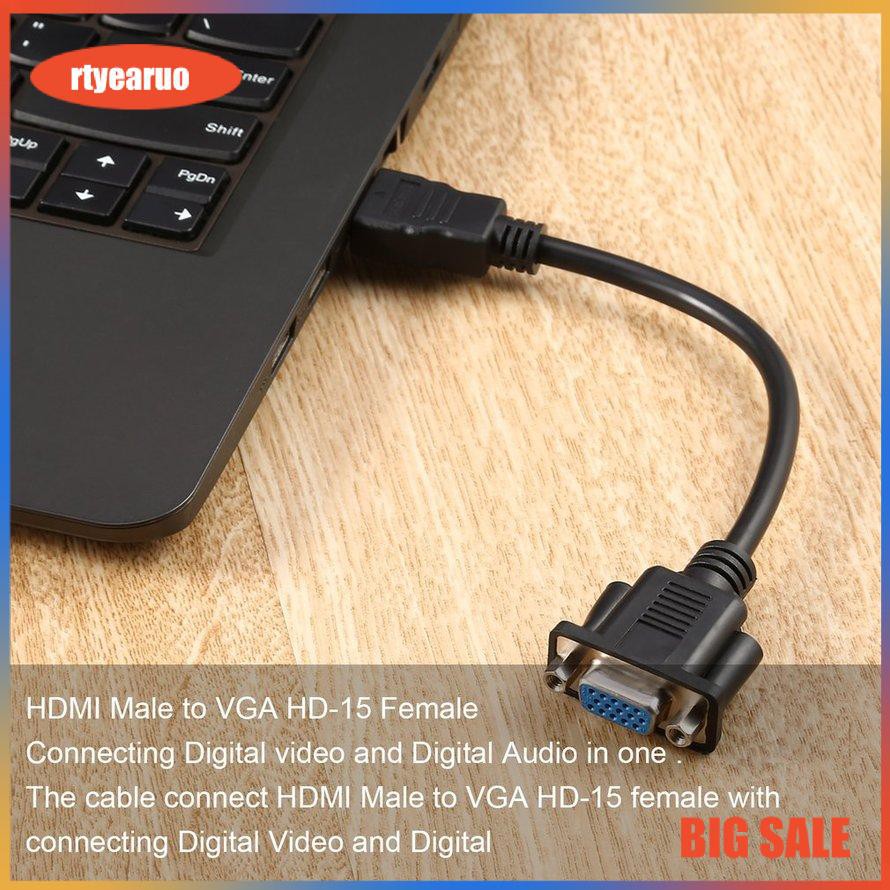 Cáp Chuyển Đổi Hdmi Sang Vga D-Sub 15 Pin Cho Hdtv