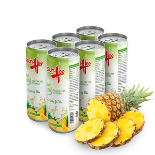 Nước Trái Cây Sunhee Vị Dứa 6 Lon 240Ml