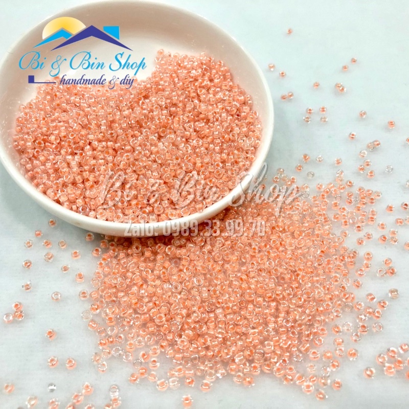 90g Hạt Cườm 3mm Màu Nhân Đính Kết Trang Phục Thời Trang