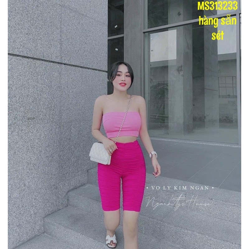 [ Mã FAMAYWA2 giảm 10K đơn 50K] SÉT ÁO KÈM QUẦN NHÚNG NGỐ THUN MÀU SẮC | BigBuy360 - bigbuy360.vn