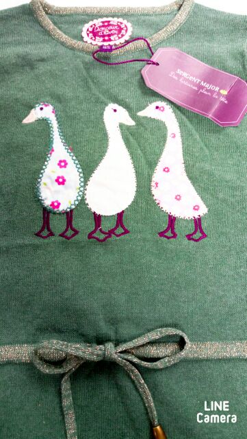 Váy len bé gái Sergent Major