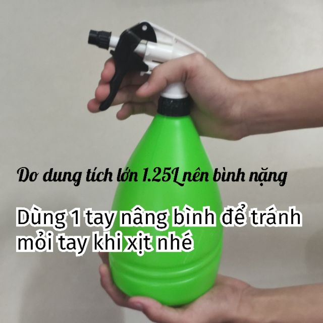 Bình xịt nước cầm tay dung tích lớn 1.25L dùng tưới cây, phun hoá chất