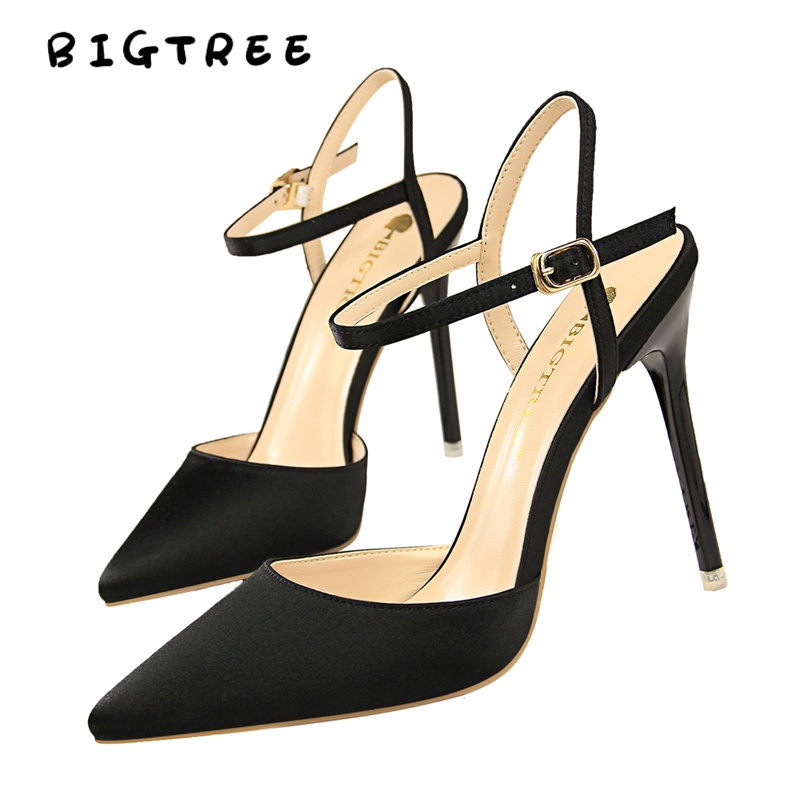 Giày BIGTREE 86-2 gót cao 10.5cm mũi nhọn quyến rũ thời trang cho nữ