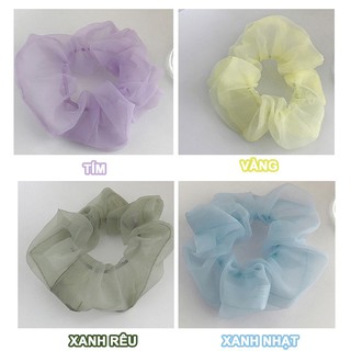 Cột tóc vải Scrunchies Trơn CT57