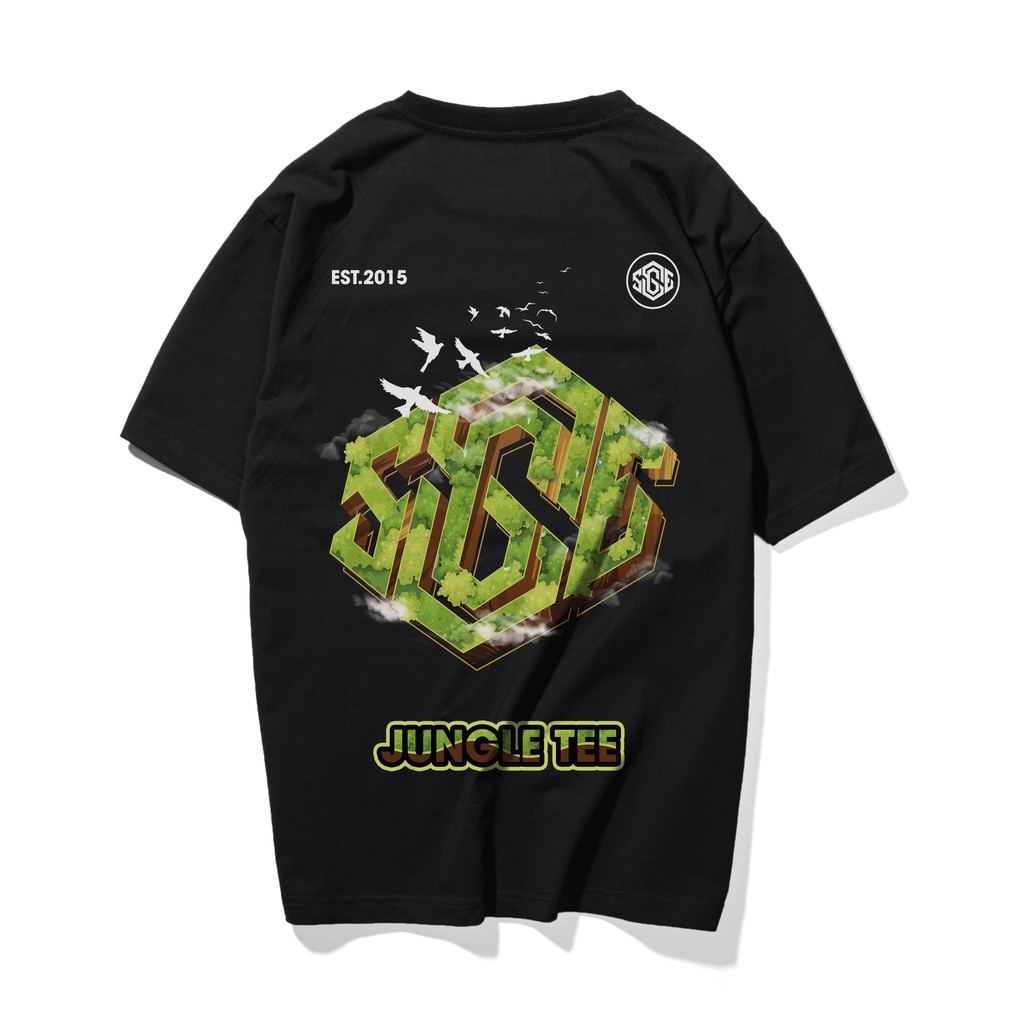 Áo thun unisex Jungle SGES streetwear form rộng nam nữ