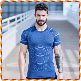 Áo tập gym nam thun co dãn, Áo gym nam ôm body KINGDOM SPORT size M/L/XL/XXL