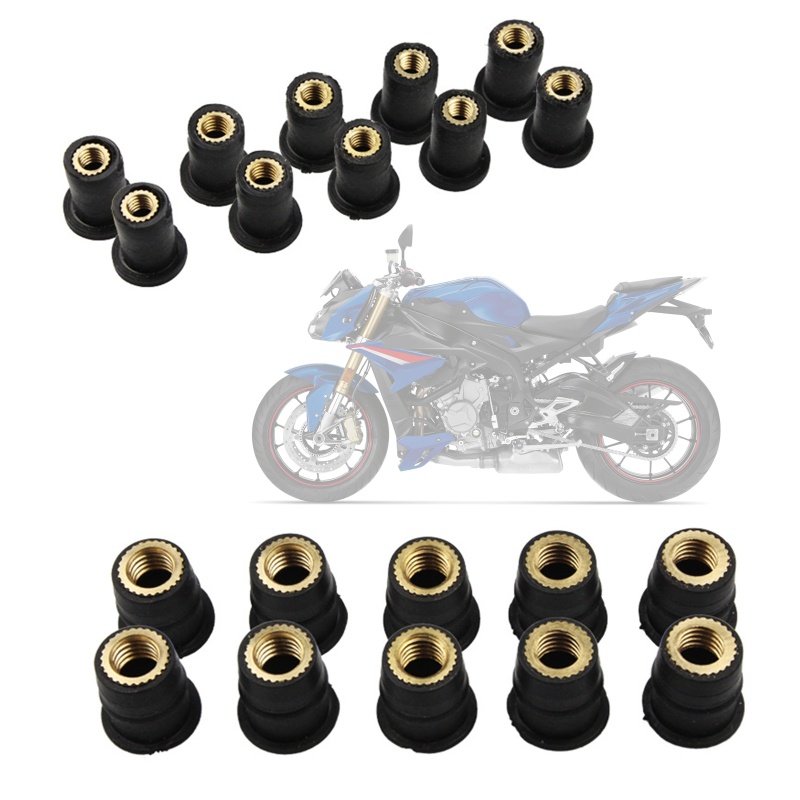 Bộ 10 Ốc Vít M4 M5 M6 Gắn Kính Chắn Gió Xe Máy