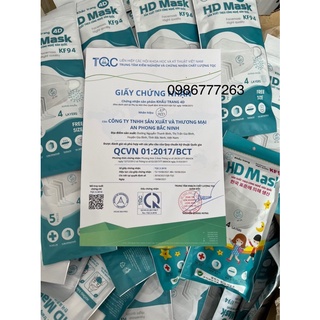 Gói 10 Chiếc Khẩu Trang Trẻ Em KF94