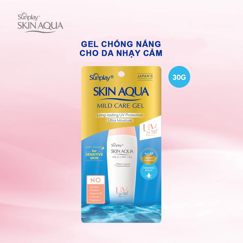 Gel Chống Nắng Sunplay Skin Aqua Cho Da Nhạy Cảm Mild Care Gel SPF50+ PA+++ 25g