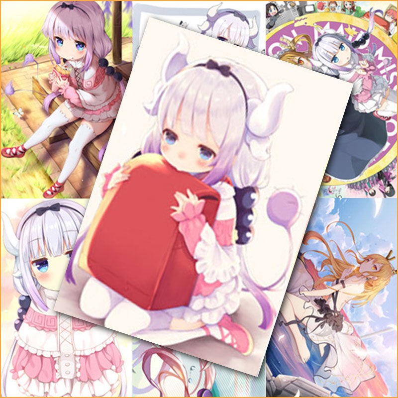 Kobayashi’s Dragon Maid Poster Kang Namei Shaking Thor Anime Xung quanh Hình nền HD Phòng ngủ Ký túc xá [Đăng vào