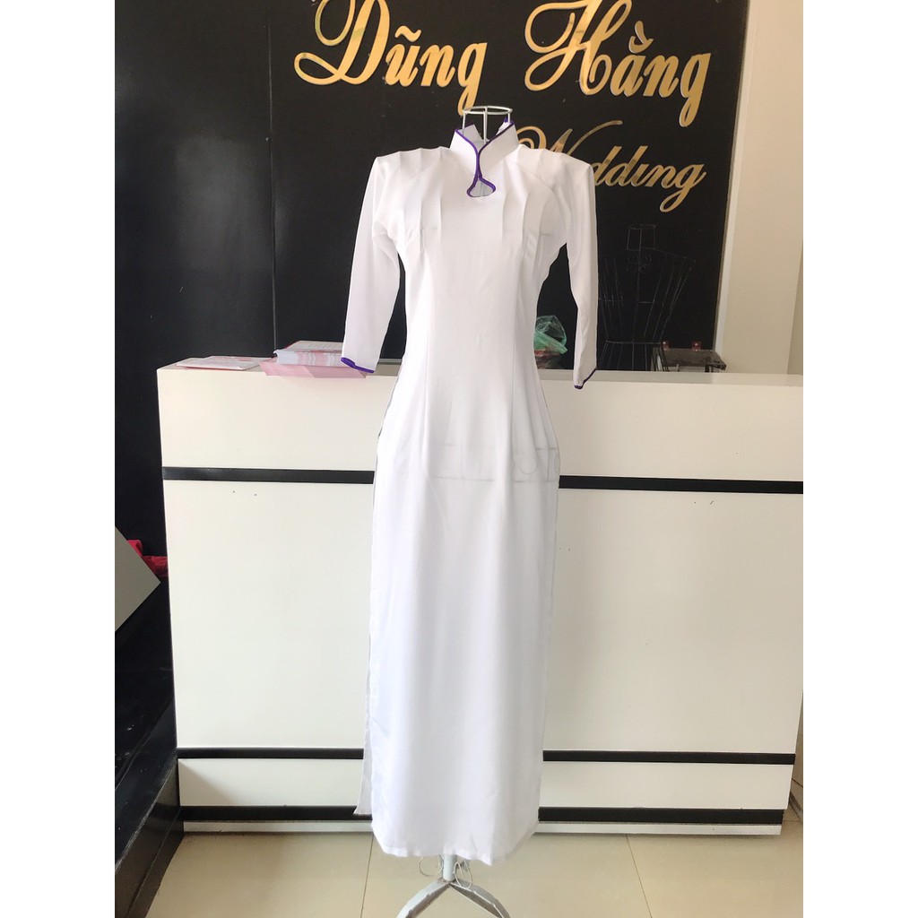 Thanh lý áo dài trắng ren và trơn