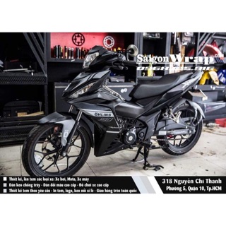 Tem chế Winner 150 Đen-Xám OHLINS