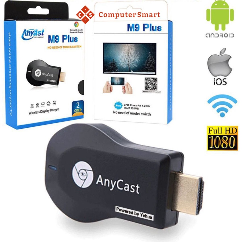 HDMI Không Dây Thông Minh Anycast M9plus Adapter - Kết Nối Tất Cả Các Dòng Máy Điện Thoại