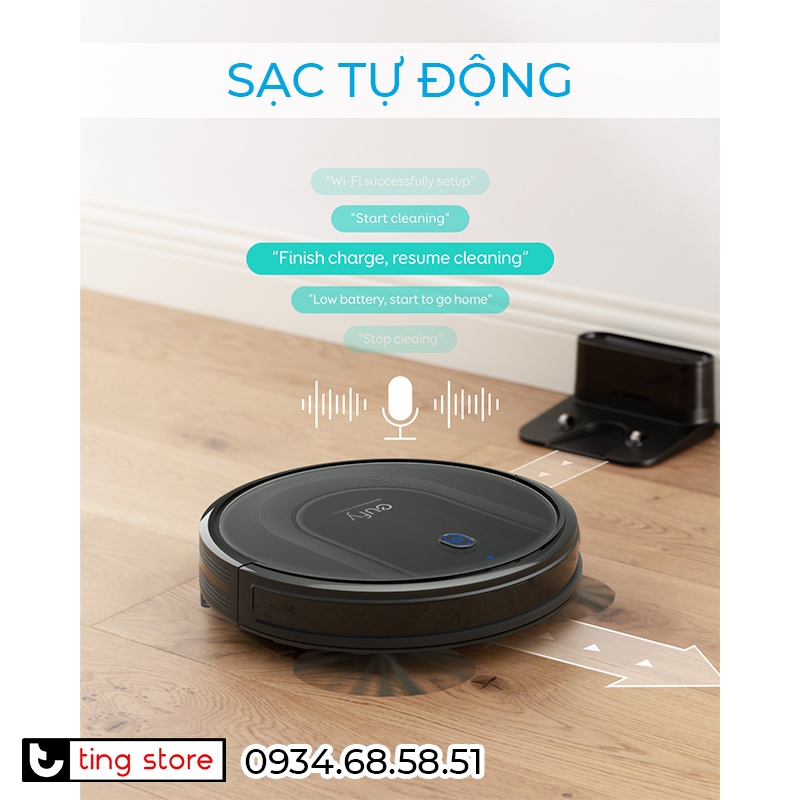 Robot Hút Bụi Thông Minh Anker Eufy Robovac G10 Hybrid - Hút và Lau - Tự Động Sạc - T2150