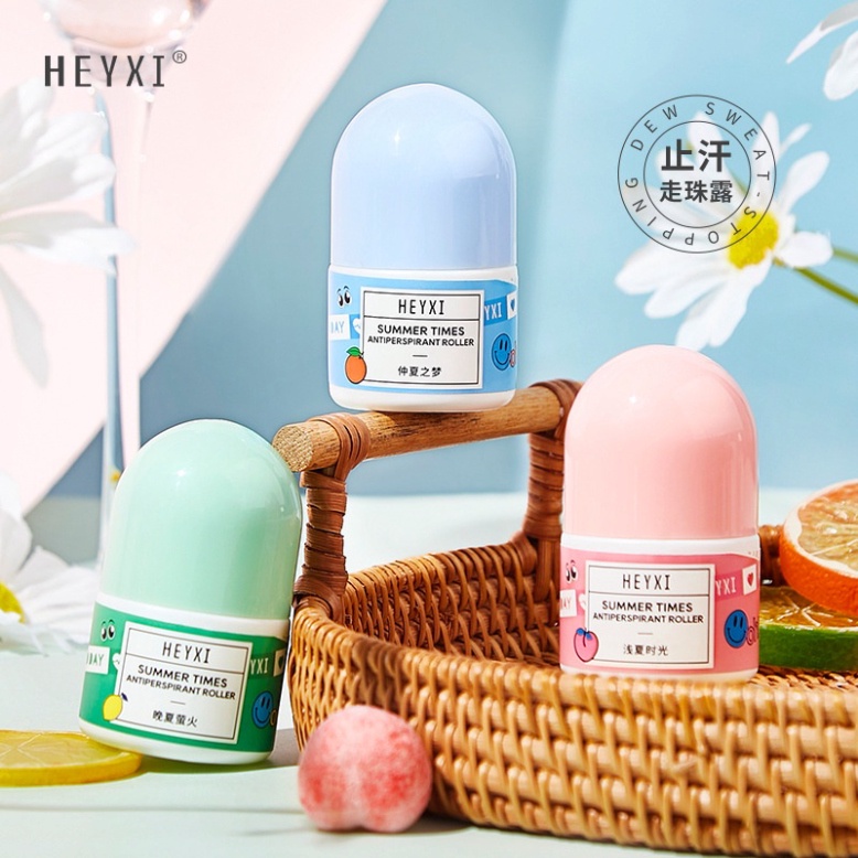 Lăn khử mùi Heyxi dưỡng trắng hương nước hoa 30g HLKM
