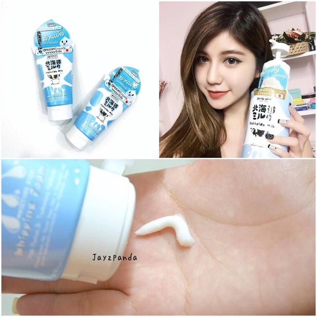 SỮA TẮM TRẮNG DA HOKKAIDO MILK WHITENING AHA SHOWER CREAM CHÍNH HÃNG