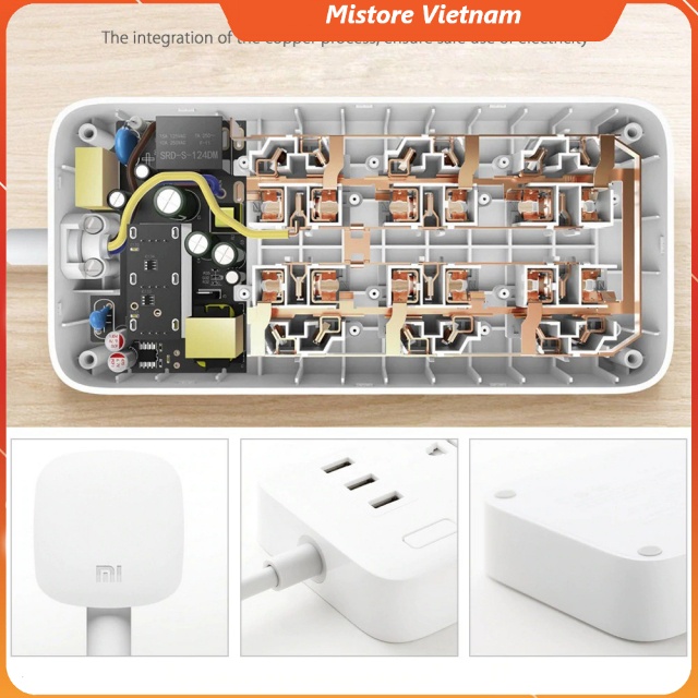 Ổ cắm Xiaomi ZMI 6 cổng 3 USB MI Power strip