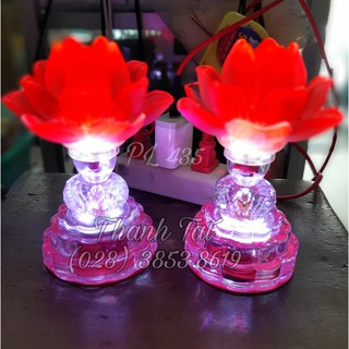 Đèn Thờ Sen Pha Lê LuLy 435