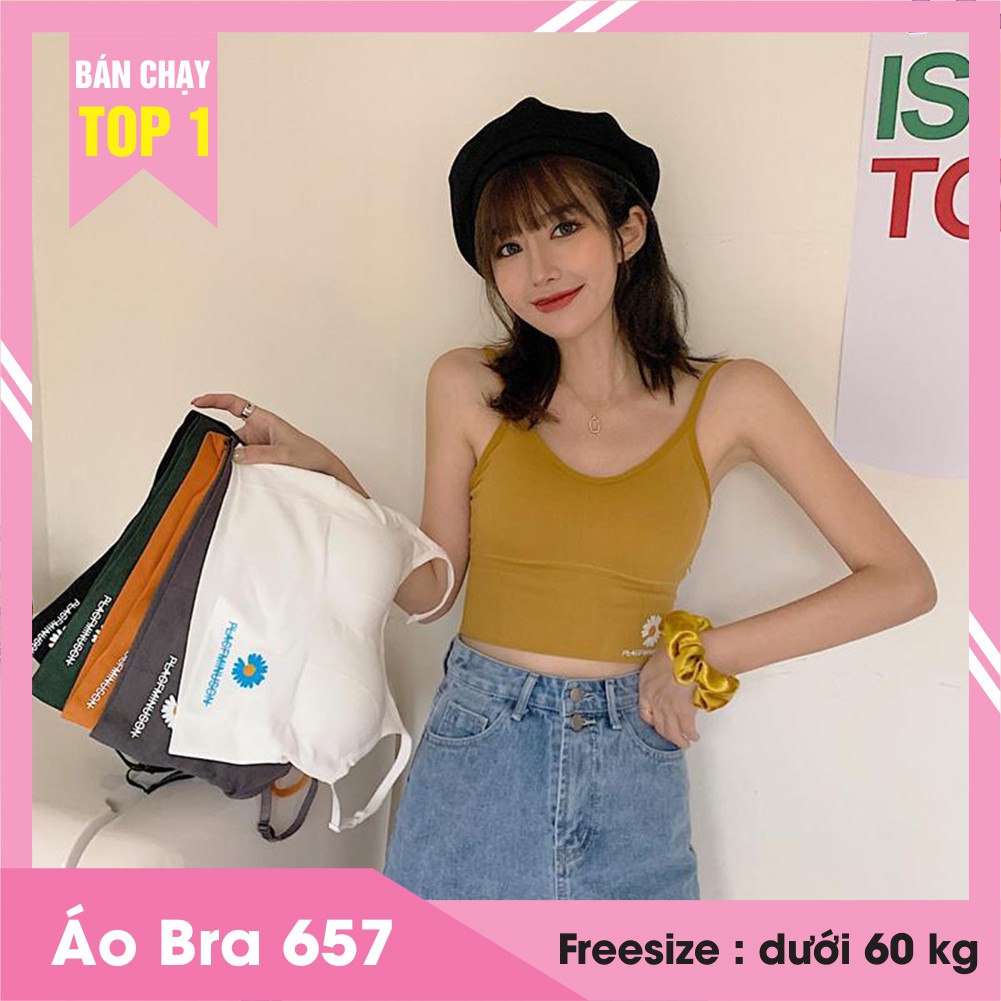 Áo bra nữ hình hoa cúc hàng Quảng Châu loại 1
