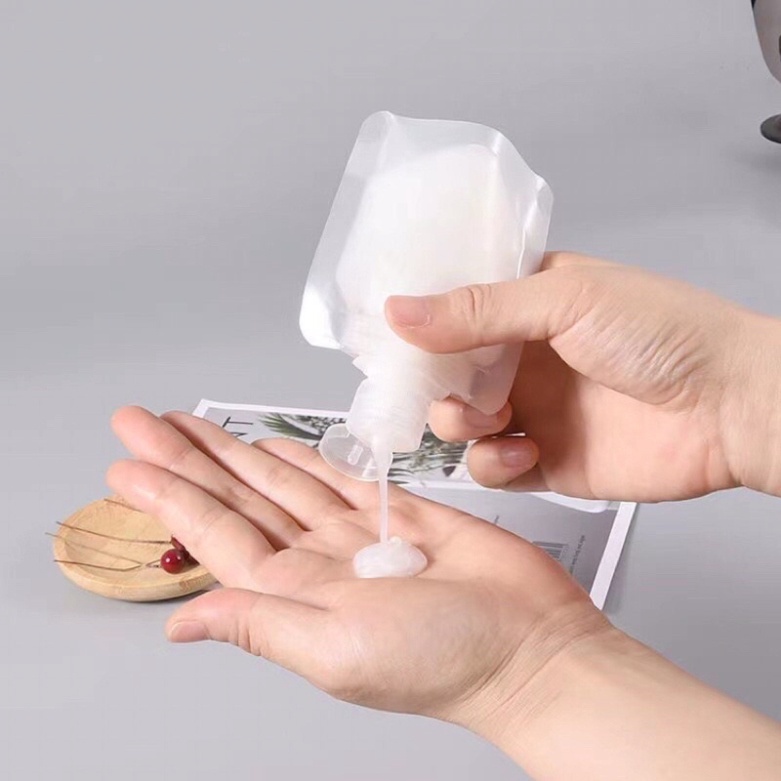 Sét 3Chai chiết mỹ phẩm 30ml/ 50ml/100ml dầu gội,sữa tắm FREESHIPTúi chiết mỹ phẩm du lịch trong suốt mini chống nước