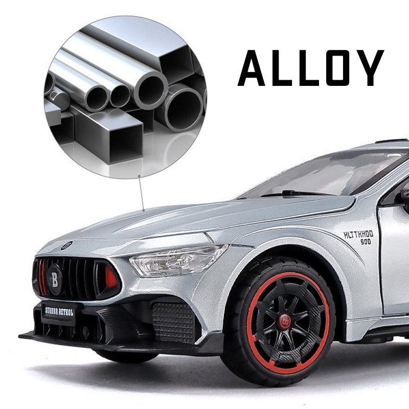 Mô Hình Xe Hơi Brabus 900 Bằng Hợp Kim Tỉ Lệ 1: 24 Có Đèn Và Nhạc Độc Đáo Sống Động