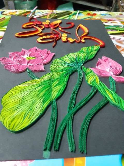 TRANH QUILLING SEN