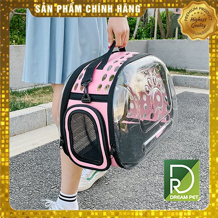 Túi Vận Chuyển Chó Mèo Trong Suốt -Túi Đựng Thú Cưng Dreampet