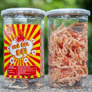 Khô Mực Xé Sợi Hấp Nước Dừa 200g, Đồ Ăn Vặt