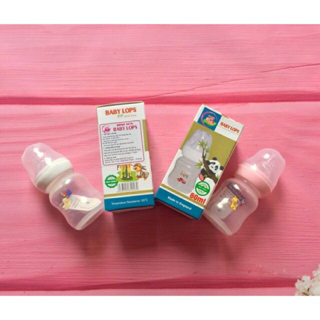 Bình sữa Baby Lops 60ml cho trẻ sơ sinh