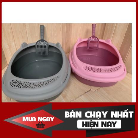 [ BẢO HÀNH 1 NĂM ] Khay đựng cát vệ sinh cho mèo cao cấp (tặng kèm xẻng)