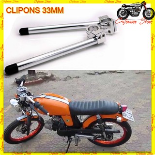 CLIPONS 33MM 💎 GHI ĐÔNG Clip-on 33mm, hàng đặc biệt, nhôm nguyên khối, chống rung lắc, phù hợp độ xe đắt tiến