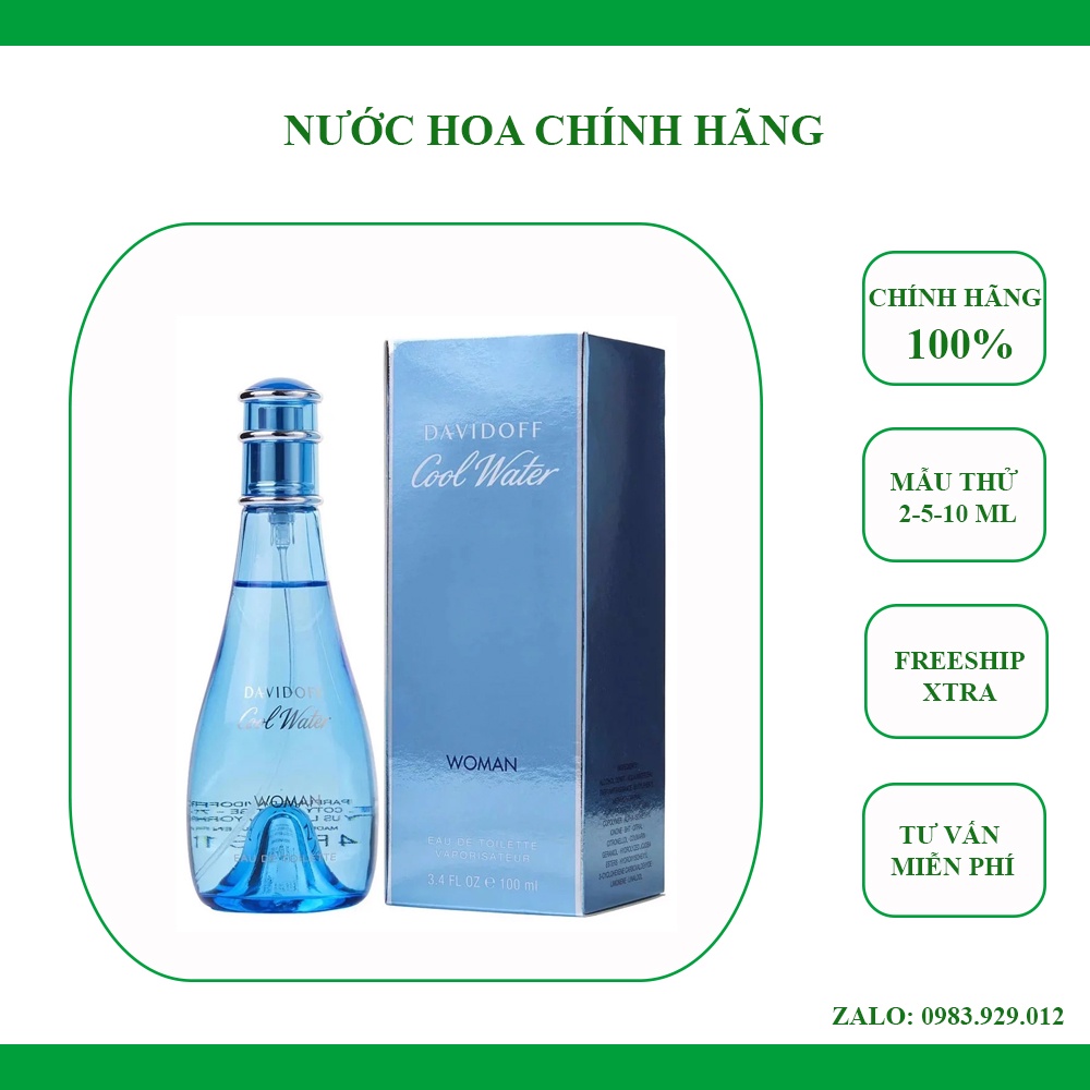 Nước hoa Nữ Davidoff Cool Water (Mẫu thử)