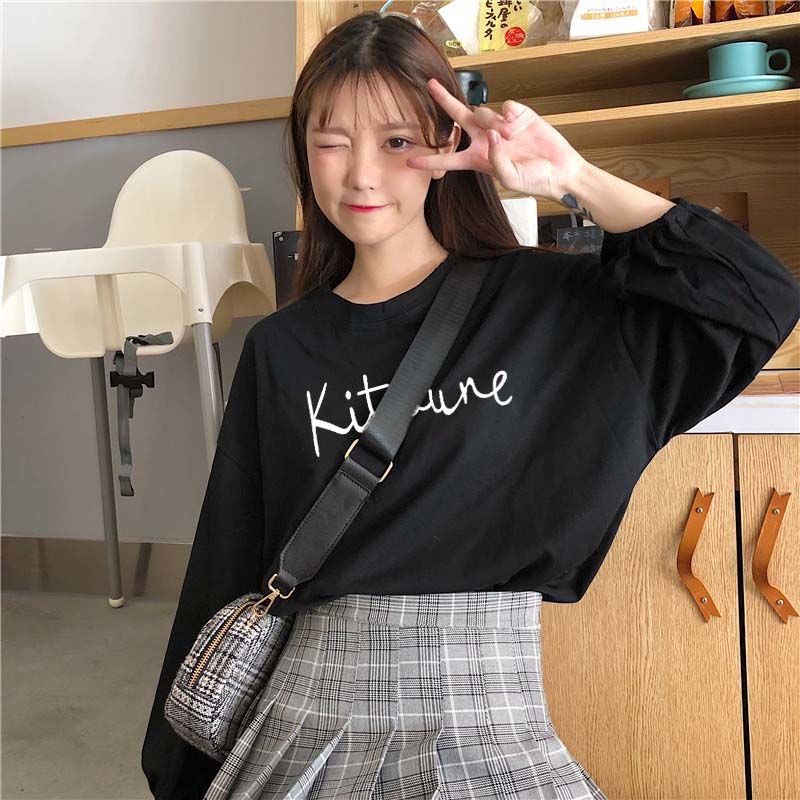 Áo Thun Dáng Rộng In Họa Tiết Thời Trang Mùa Hè Hàn Quốc Cho Nữ