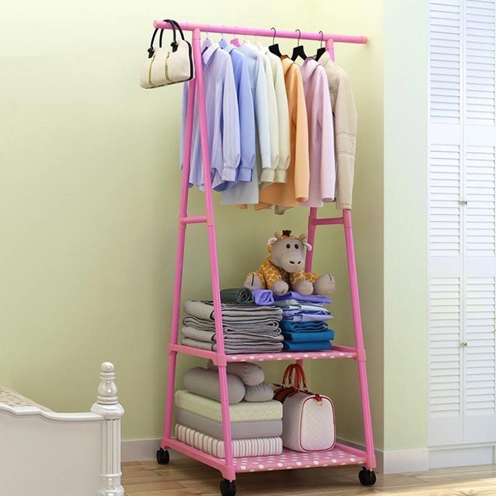 Giá treo quần áo chữ A kim loại cao 2 tầng để giày dép túi xách youngcityshop 30.000 youngcityshop 30.000
