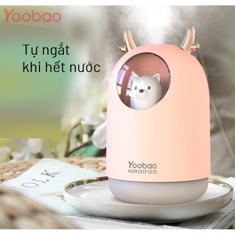 Máy Phun Sương Tạo Ẩm Kiêm Đèn Ngủ YOOBAO M106 Thiết Kế Hình Thú Siêu Dễ Thương