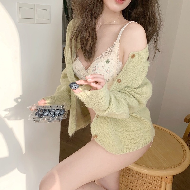 Áo Lót Không Gọng In Hoa Thoải Mái Dành Cho Nữ