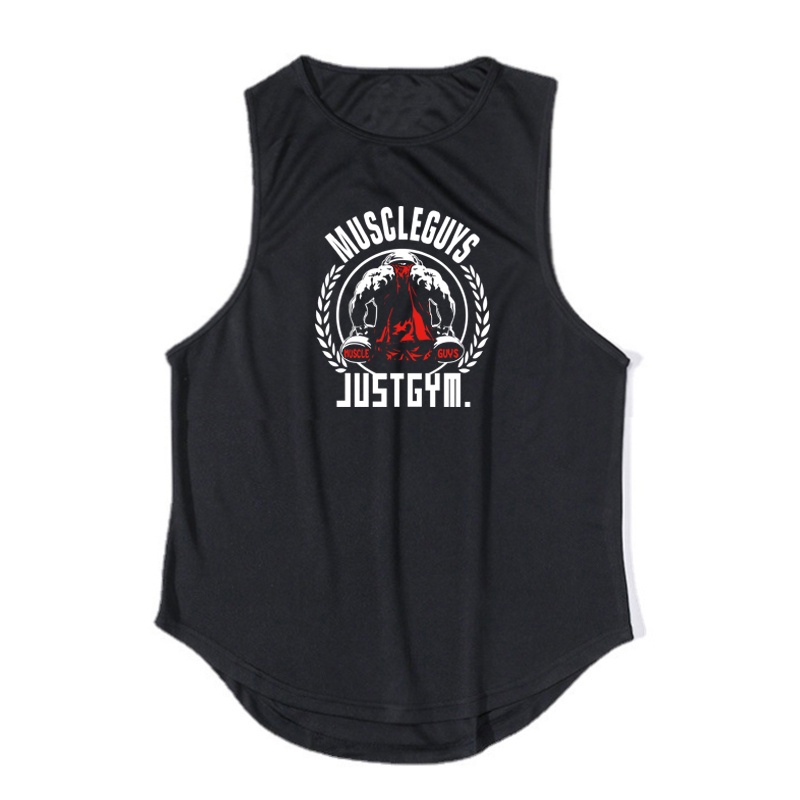 Áo Thun Ba Lỗ Không Tay Khô Nhanh In Hình Thương Hiệu Cơ Bắp Mùa Hè Dành Cho Nam Tập Thể Hình