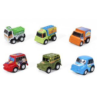 Túi 6 ô tô đồ chơi mini siêu tốc độ cho bé