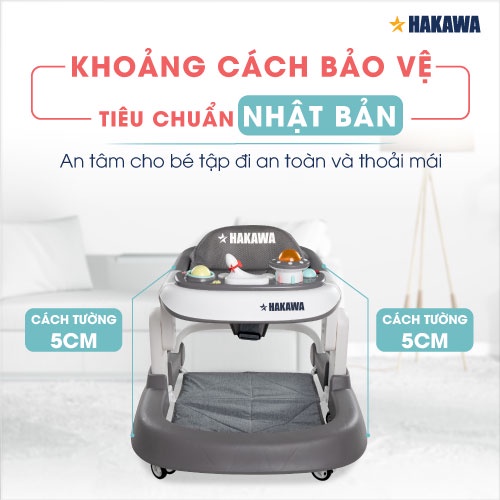 Xe tập đi em bé HAKAWA HK-B06 - sản phẩm chính hãng - bảo hành 3 năm