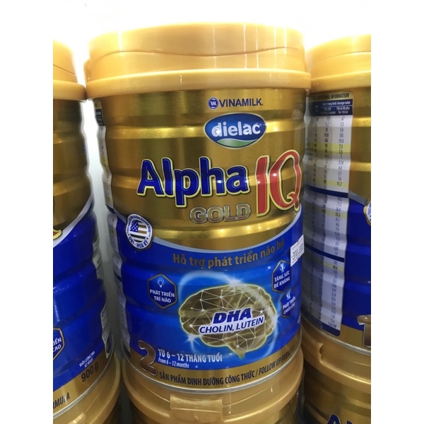 SỮA BỘT DIELAC ALPHA GOLD 2 900G DÀNH CHO BÉ TỪ 6 - 12 THÁNG TUỔI DATE MỚI