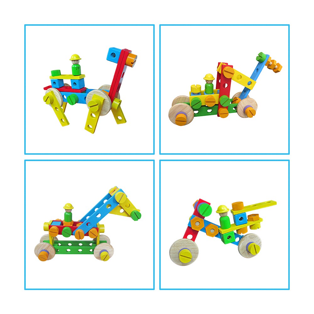 Đồ chơi gỗ Winwintoys - Bộ lắp ráp sáng tạo 64302