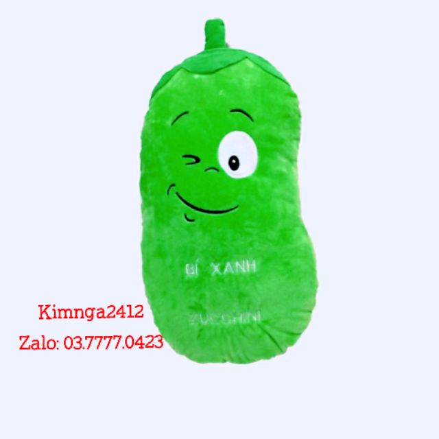Gối ôm hình trái bí xanh cho bé yêu