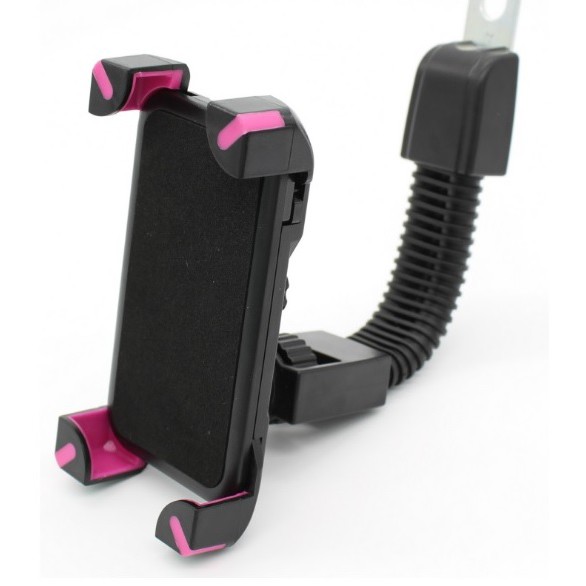 Kẹp gắn điện thoại trên xe máy mẫu 4 chân gương grab uber goviet | BigBuy360 - bigbuy360.vn