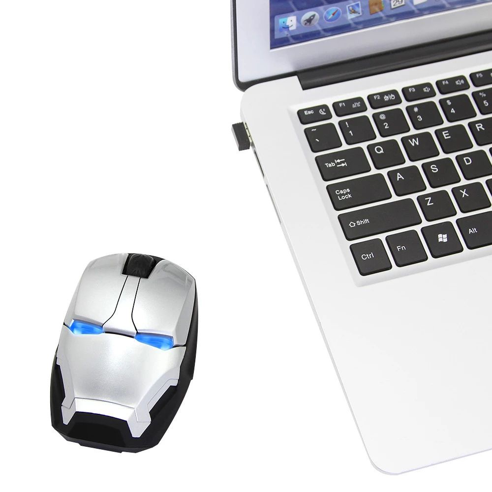 Chuột không dây hình Iron Man Marvel sáng tạo