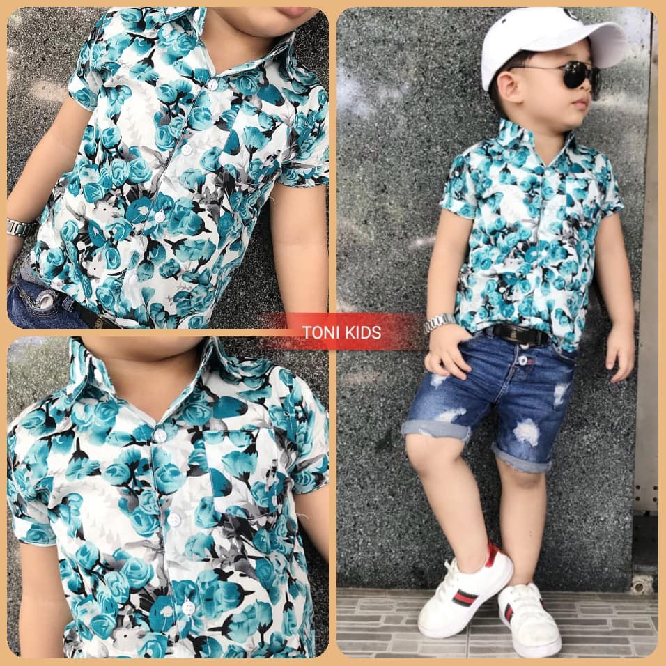 Sơ mi cực phong cách cho bé